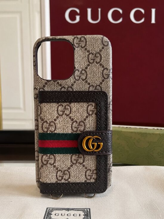 AUTH* GUCCI Ophidia case for iPhone 11 Pro Max Apple  GUCCI Phone Case for iPhone 12 Pro Max - (AUTH)